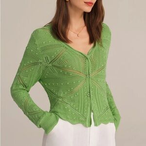 Grace Karin Vibrant Green Women's Cardigan